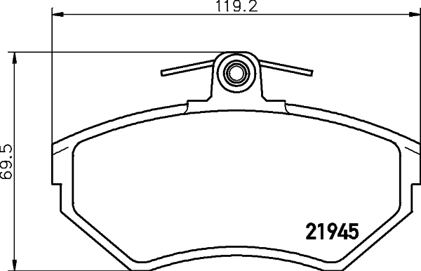 Колодки тормозные дисковые DON PCP1236