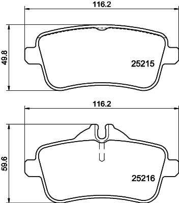 Комплект колодок для дисковых тормозов DON PCP1449