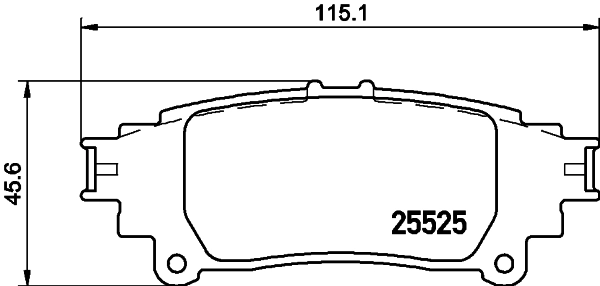 Комплект колодок для дисковых тормозов DON PCP1576