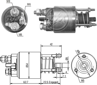 Реле втягивающее ZM ZM6-395