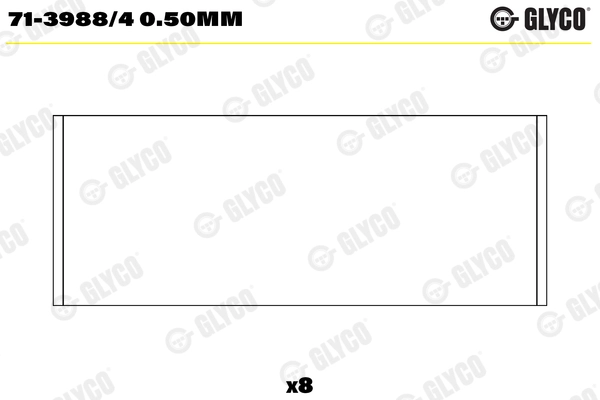 Вкладыши двигателя GLYCO 71-3988/4 0.50MM
