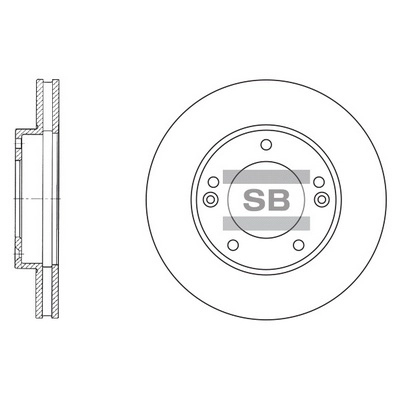 Диск тормозной передний HI-Q SD2026