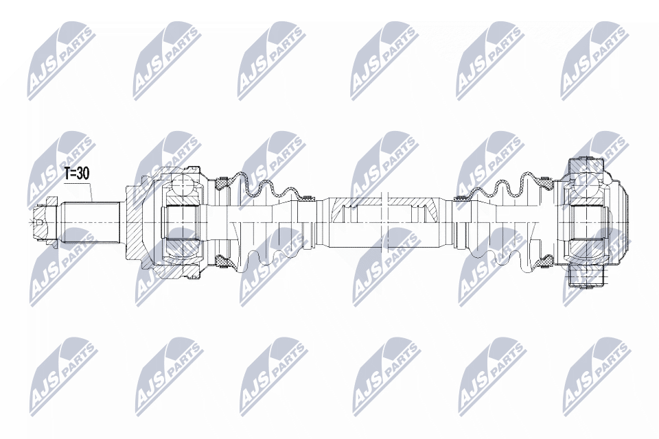 Nty driveshaft bmw x1 09- /rearright/ NTY NPW-BM-037