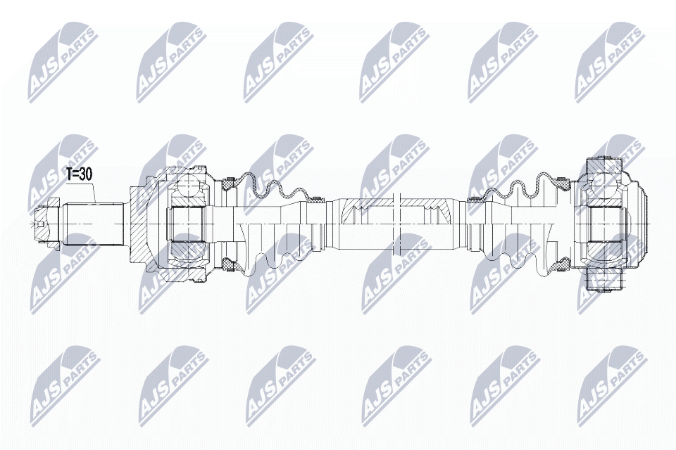 Вал приводной NTY NPW-BM-038