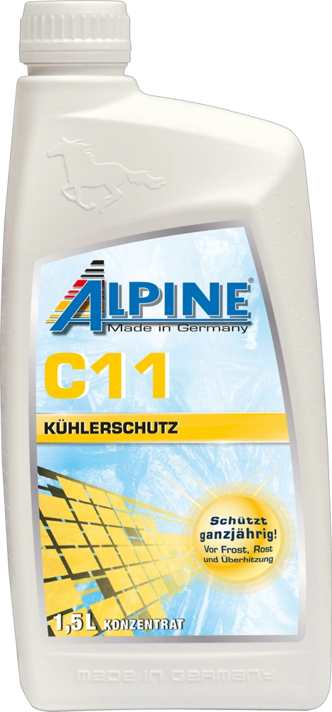 Alpine kuhlerfrostschutz antifreeze gelb (g11) 1.5l astm d 3306 sae j 1034 afnor r-15-601 bs 6580 ALPINE 0101141
