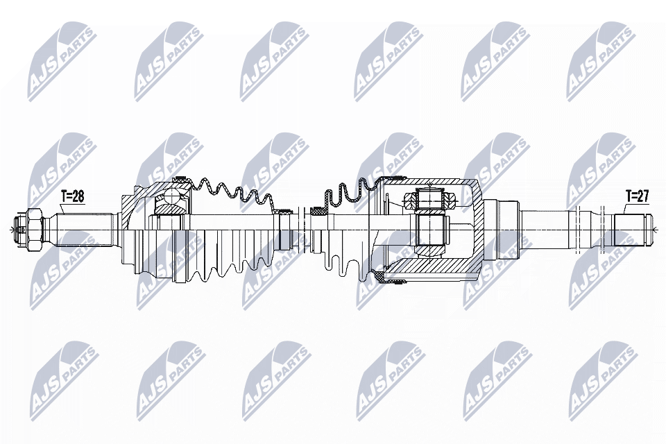 Полуось NTY NPW-CH-044