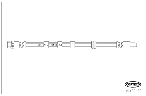 Brake hose CORTECO 49429459