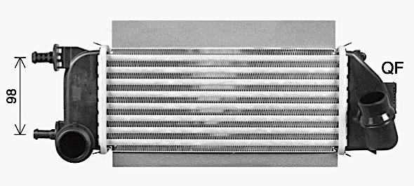Радиатор интеркулера AVA QUALITY COOLING FT4467
