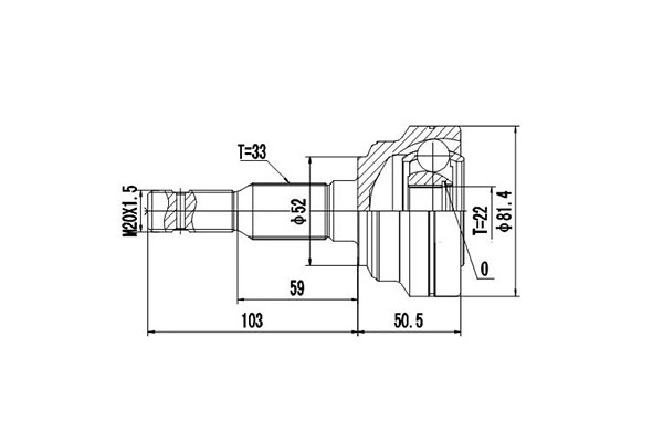 К-кт шруса 513627 opel astra g 1.4/1.6/1.7td 98-.