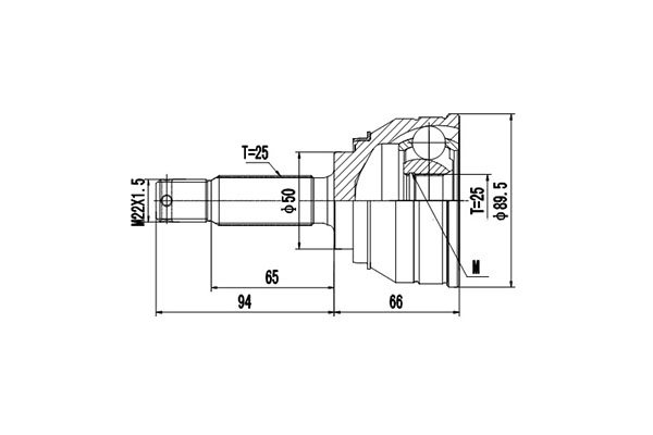 К-кт шруса hyundai lantra i 90-95 s coupe 90-96 mitsubishi galant iii 84-85 space wagon 85-91 tredia 84-86