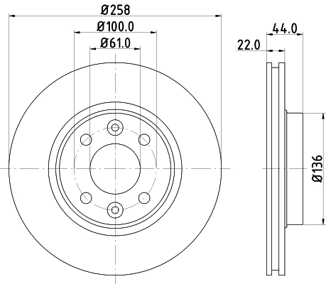 Диск тормозной DON PCD10442