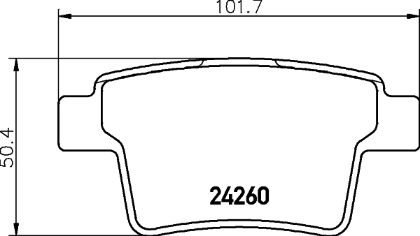 Комплект колодок для дисковых тормозов DON PCP1139