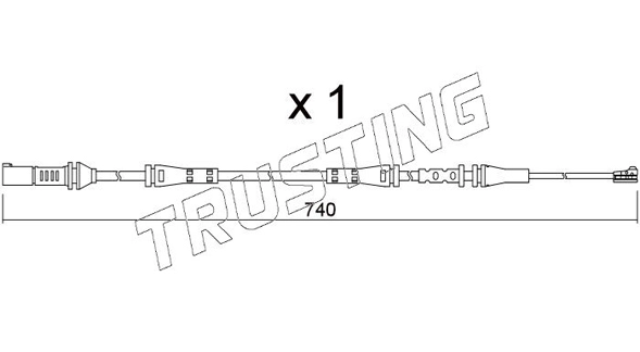 Датчик износа тормозных колодок TRUSTING SU.362