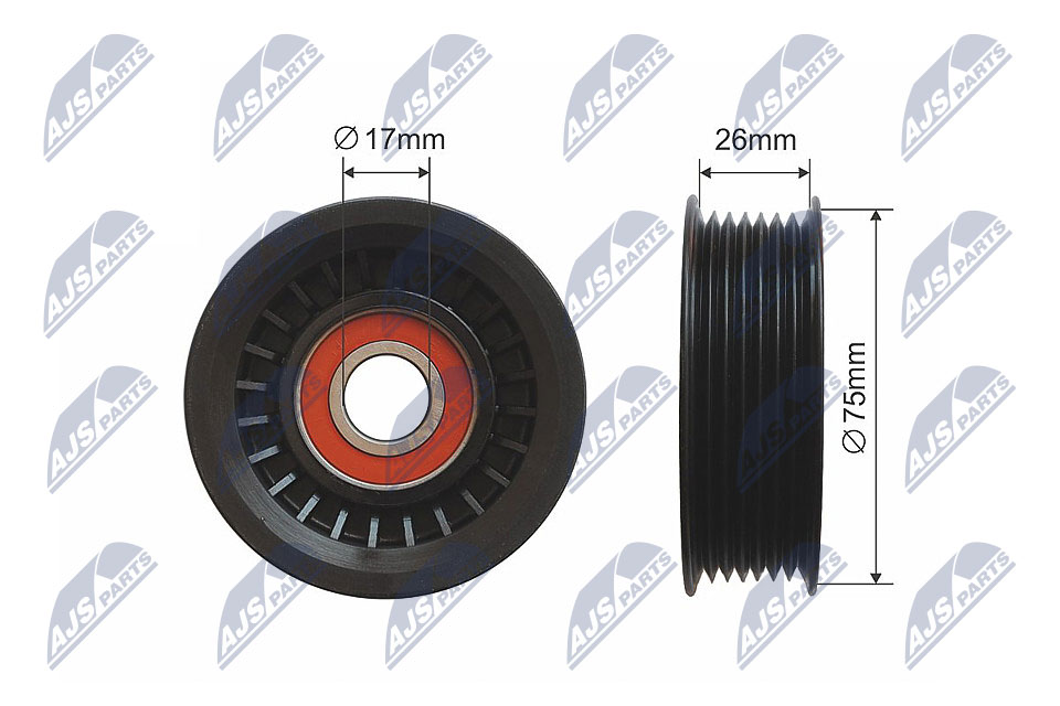 Ролик dodge dakota ram 1500 jeep grand cherokee i 3.9/5.2/5.9 01.92-09.08 NTY RNK-CH-033