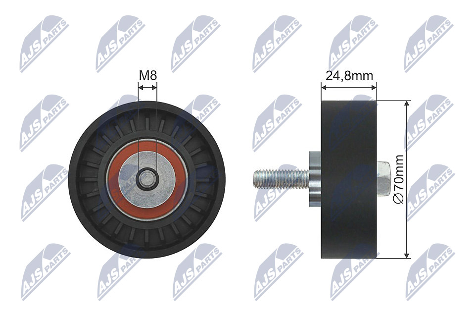 Ролик mercedes c (cl203) c t-model (s202) c t-model (s203) c (w202) c (w203) clk (a208) clk (c NTY RNK-ME-002
