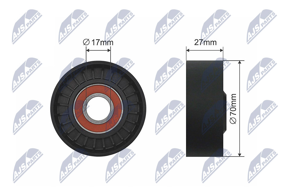 Ролик toyota rav4 05-13 toyota auris/hybrid 2012- lexus is250/220d gse20 2005-2012 toyota verso NTY RNK-TY-023
