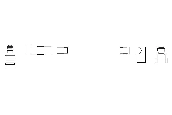 Провод зажигания BOSCH 0 986 356 121