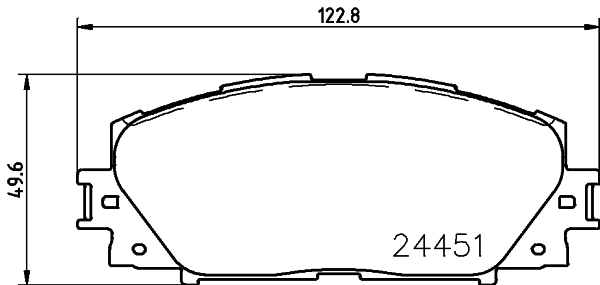 Колодки тормозные дисковые комплект HELLA/BEHR/PAGID 8DB355028-551