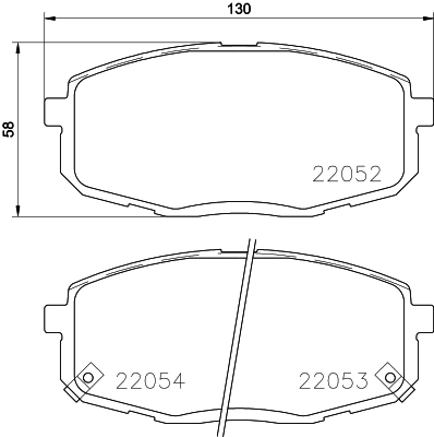 Колодки тормозные дисковые комплект HELLA/BEHR/PAGID 8DB355037-431
