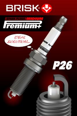 Свеча зажигания p26 iridium premium+