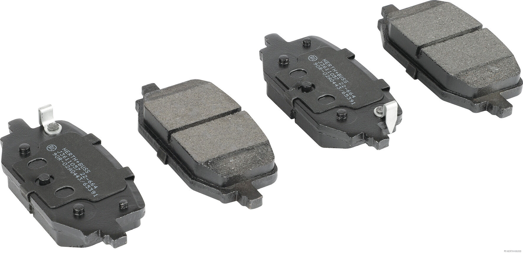 Колодки тормозные дисковые комплект HERTH+BUSS JAKOPARTS J3611057