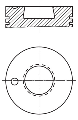 003 93 00 поршень d128 std 3 кольца 6x/8x/10x MAHLE/KNECHT 003 93 00