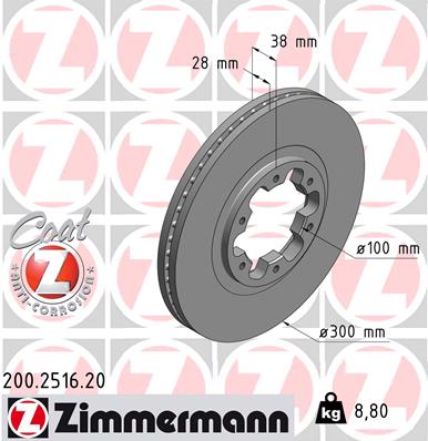 Тормозной диск coat z