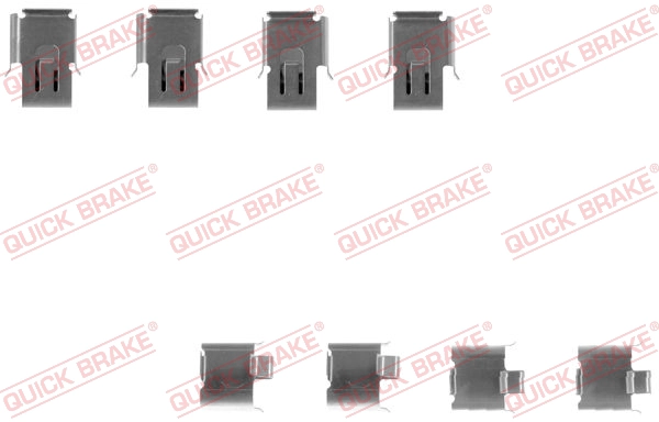Монтажный комплект тормозных колодок QUICK BRAKE 109-1171