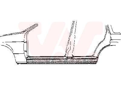Накладка порога VAN WEZEL 3734103