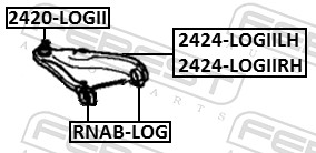 2424-logiilh рычаг передний левый