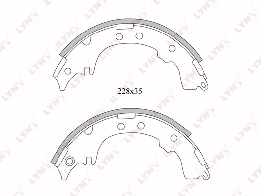 Тормозные колодки задние (барабанные)