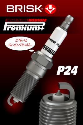 Свеча зажигания p24 iridium premium+