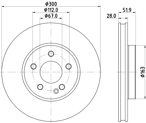 Диск тормозной HELLA/BEHR/PAGID 8DD355126-511