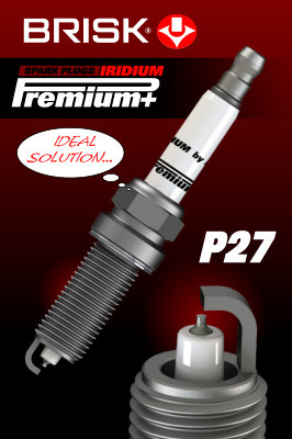 Свеча зажигания p27 iridium premium+