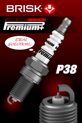 Свеча зажигания p38 iridium premium+