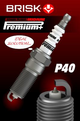 Свеча зажигания p40 premium iridium+