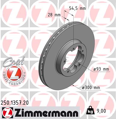 Тормозной диск coat z
