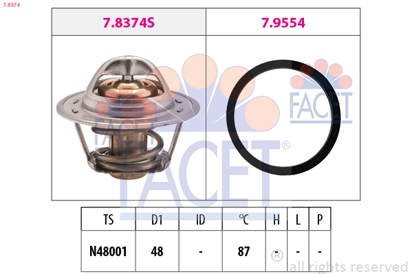 Термостат FACET 7.8374