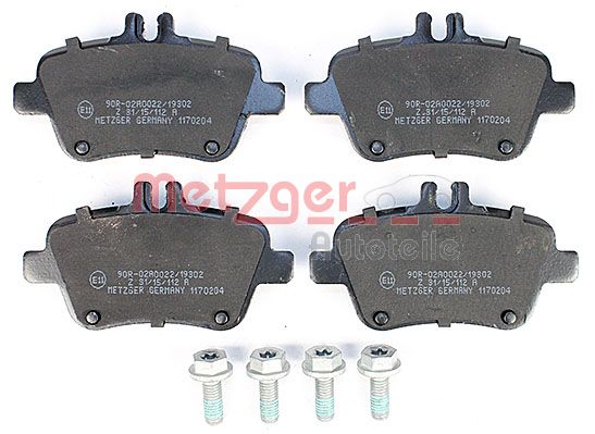 Колодки тормозные дисковые METZGER 1170204