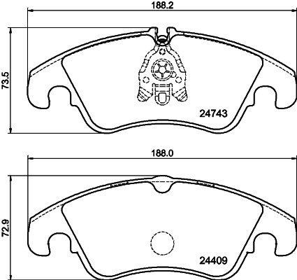 Запчасть HELLA/BEHR/PAGID 8DB355014-741