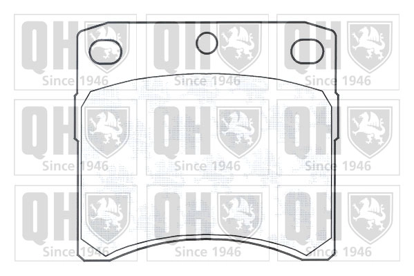 Колодки тормозные дисковые QUINTON HAZELL BP702