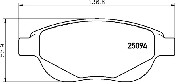 Колодки тормозные дисковые BREMBO P61137