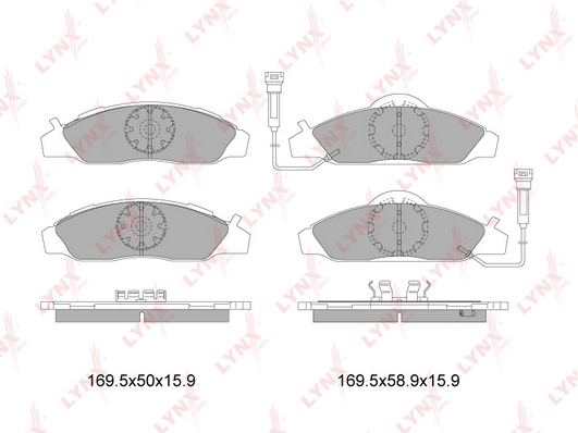 Колодки тормозные LYNXAUTO BD7001