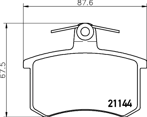Колодки тормозные дисковые HELLA/BEHR/PAGID 8DB355017951