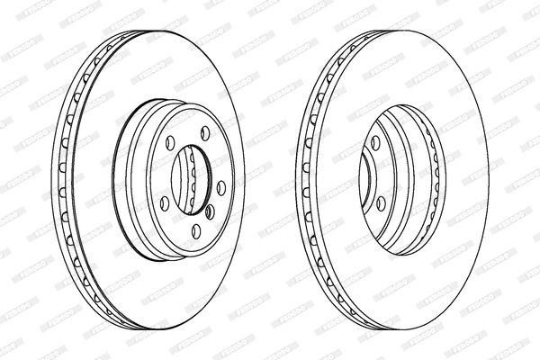 Диск тормозной FERODO DDF1411C1