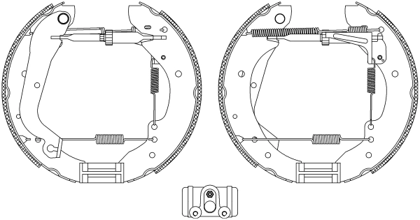 Колодки тормозные барабанные HELLA/BEHR/PAGID 8DB355003991