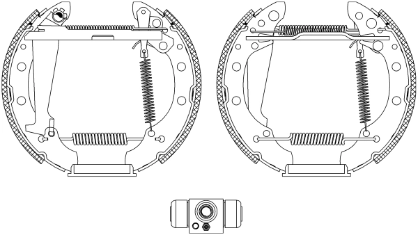 Комплект тормозных колодок HELLA/BEHR/PAGID 8DB355004-961