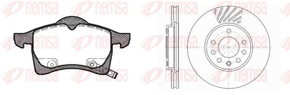 Колодки тормозные дисковые REMSA 8683.00