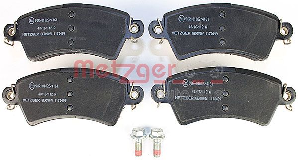 Колодки тормозные дисковые METZGER 1170499