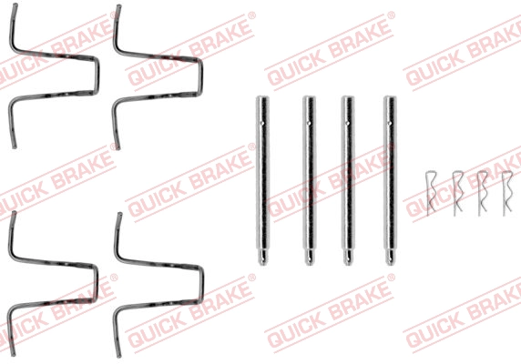 Комплект монтажный тормозных колодок QUICK BRAKE 109-0976